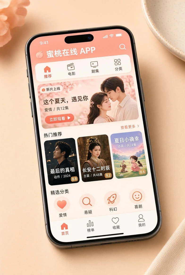 手机阅读影视导览主题视觉